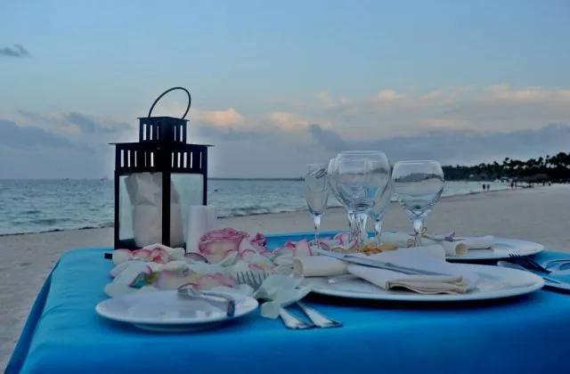 Now Garden Punta Cana cena romantica en la playa